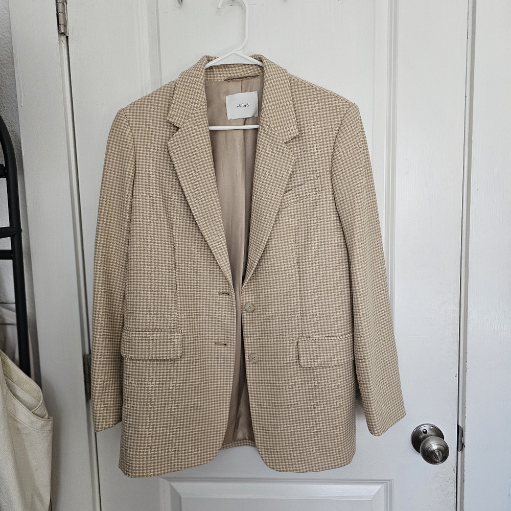 Aritzia Oversized Blazer Houndstooth NWOT